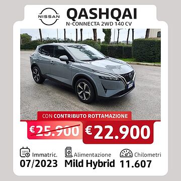 Nissan Qashqai 1.3 mhev N Connecta 2wd 140cv Grigio